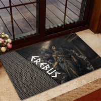 Erebus Greek Mythology Rubber Doormat Ancient Greek God Of Darkness Fantasy Art