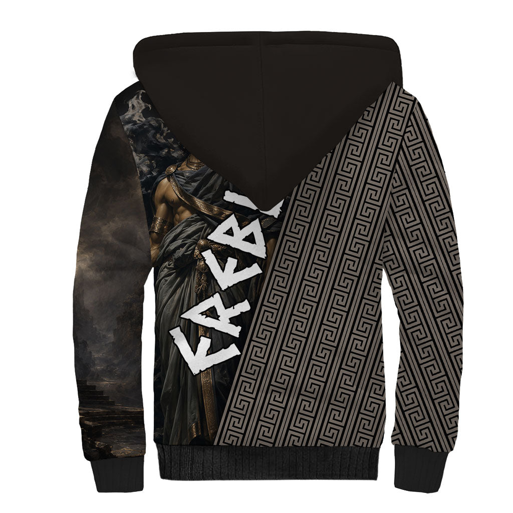 Erebus Greek Mythology Sherpa Hoodie Ancient Greek God Of Darkness Fantasy Art
