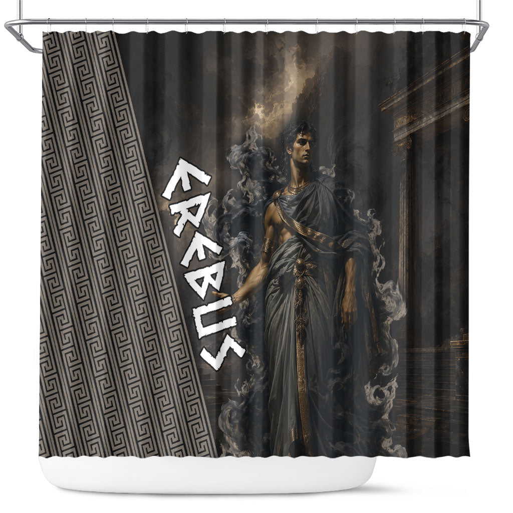 Erebus Greek Mythology Shower Curtain Ancient Greek God Of Darkness Fantasy Art