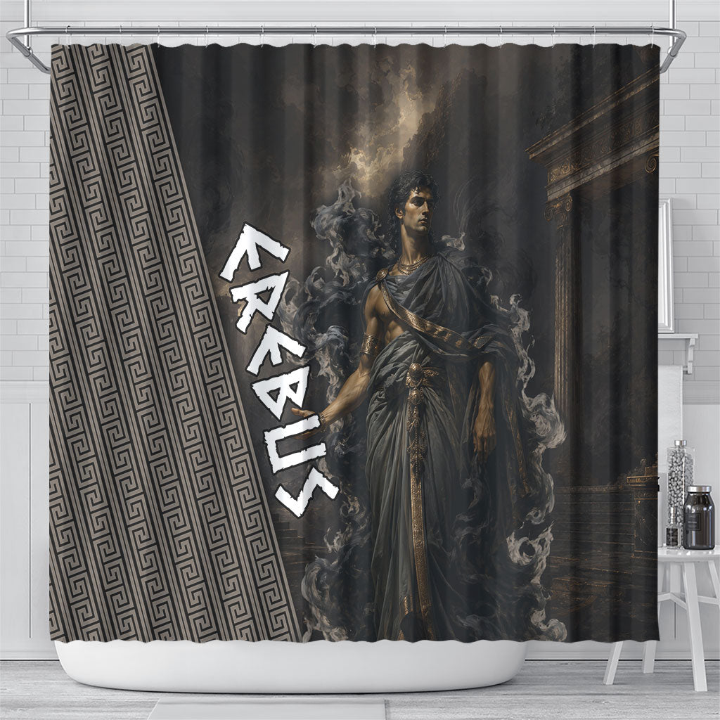 Erebus Greek Mythology Shower Curtain Ancient Greek God Of Darkness Fantasy Art