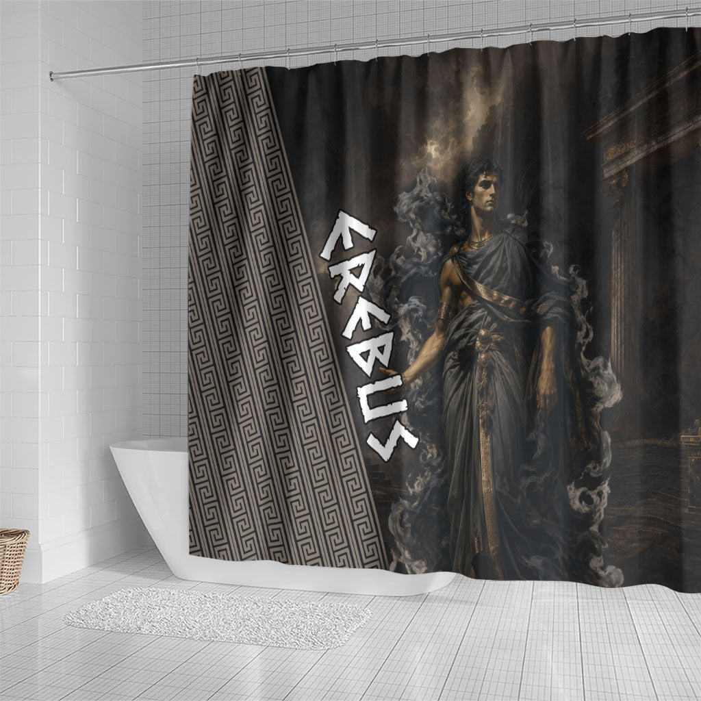 Erebus Greek Mythology Shower Curtain Ancient Greek God Of Darkness Fantasy Art