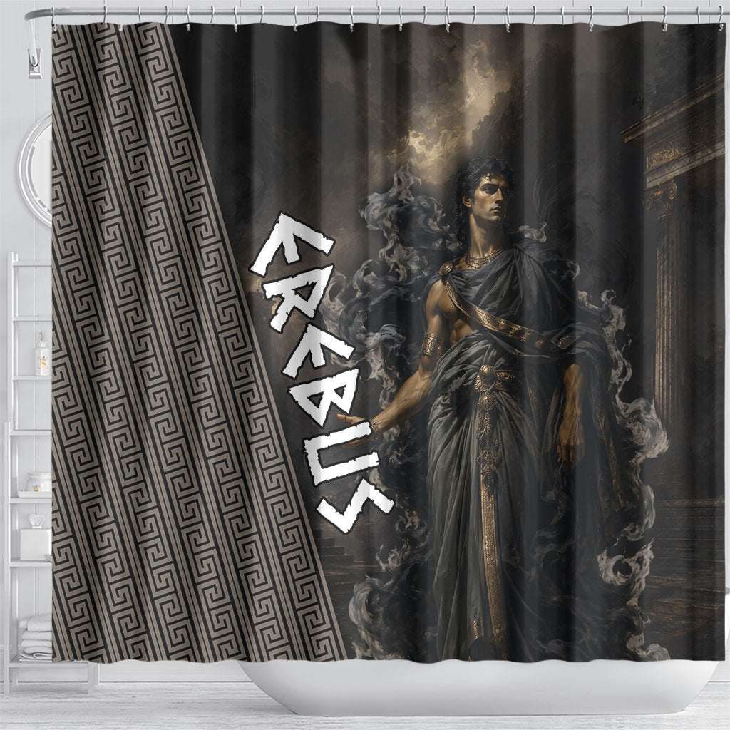Erebus Greek Mythology Shower Curtain Ancient Greek God Of Darkness Fantasy Art