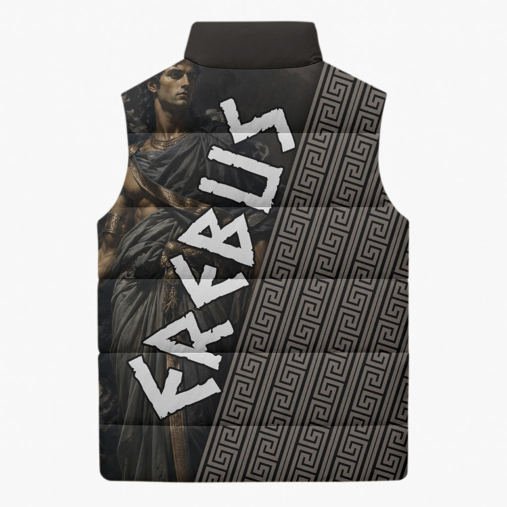 Erebus Greek Mythology Sleeveless Puffer Jacket Ancient Greek God Of Darkness Fantasy Art