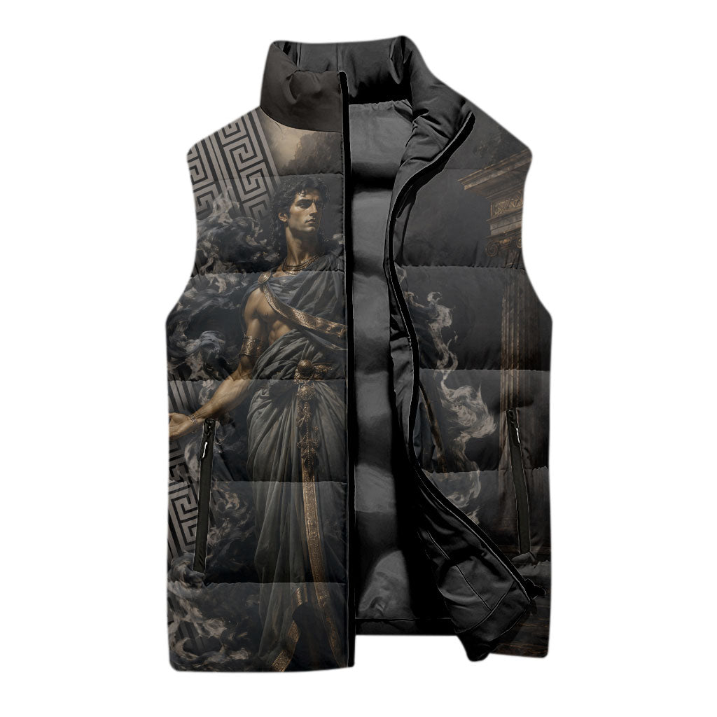 Erebus Greek Mythology Sleeveless Puffer Jacket Ancient Greek God Of Darkness Fantasy Art