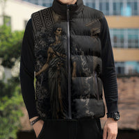 Erebus Greek Mythology Sleeveless Puffer Jacket Ancient Greek God Of Darkness Fantasy Art