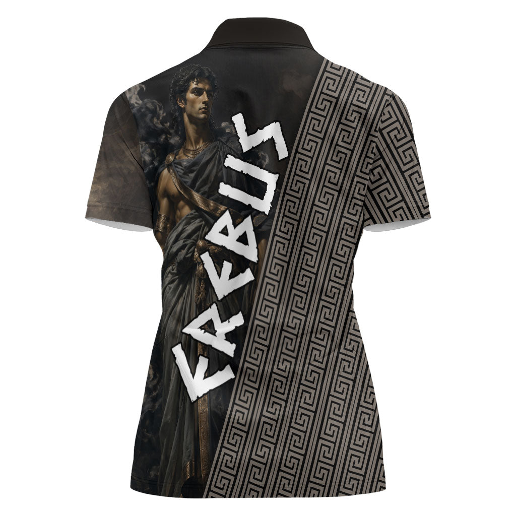 Erebus Greek Mythology Women Polo Shirt Ancient Greek God Of Darkness Fantasy Art