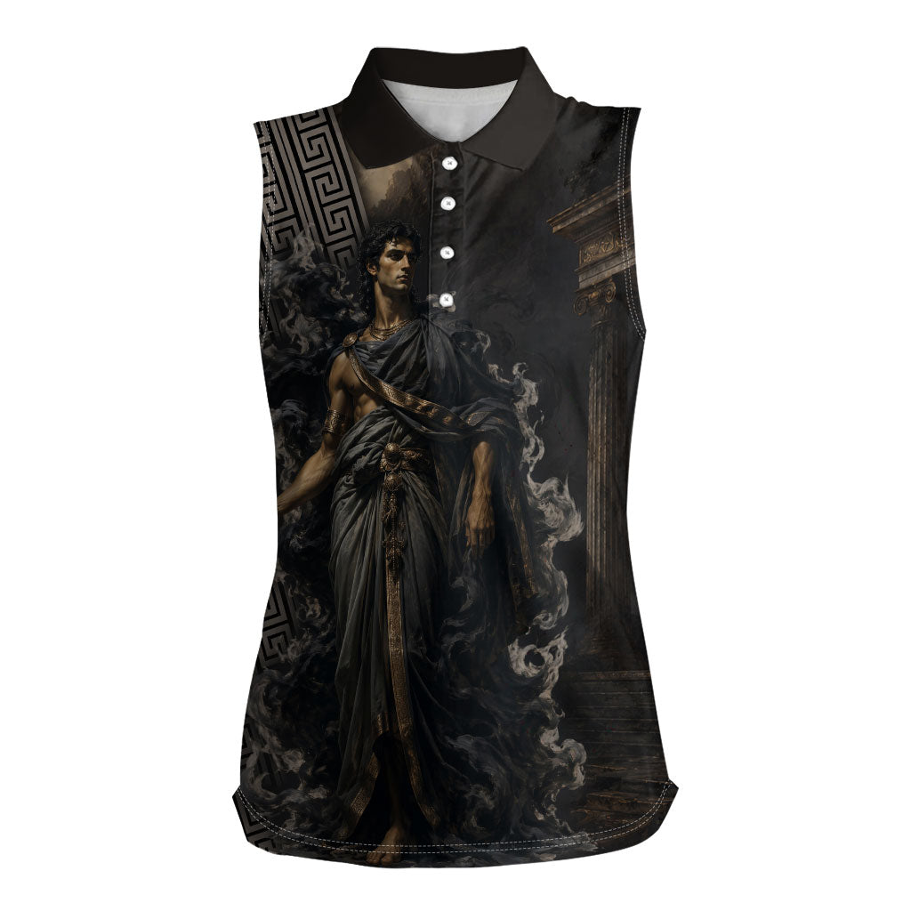 Erebus Greek Mythology Women Sleeveless Polo Shirt Ancient Greek God Of Darkness Fantasy Art