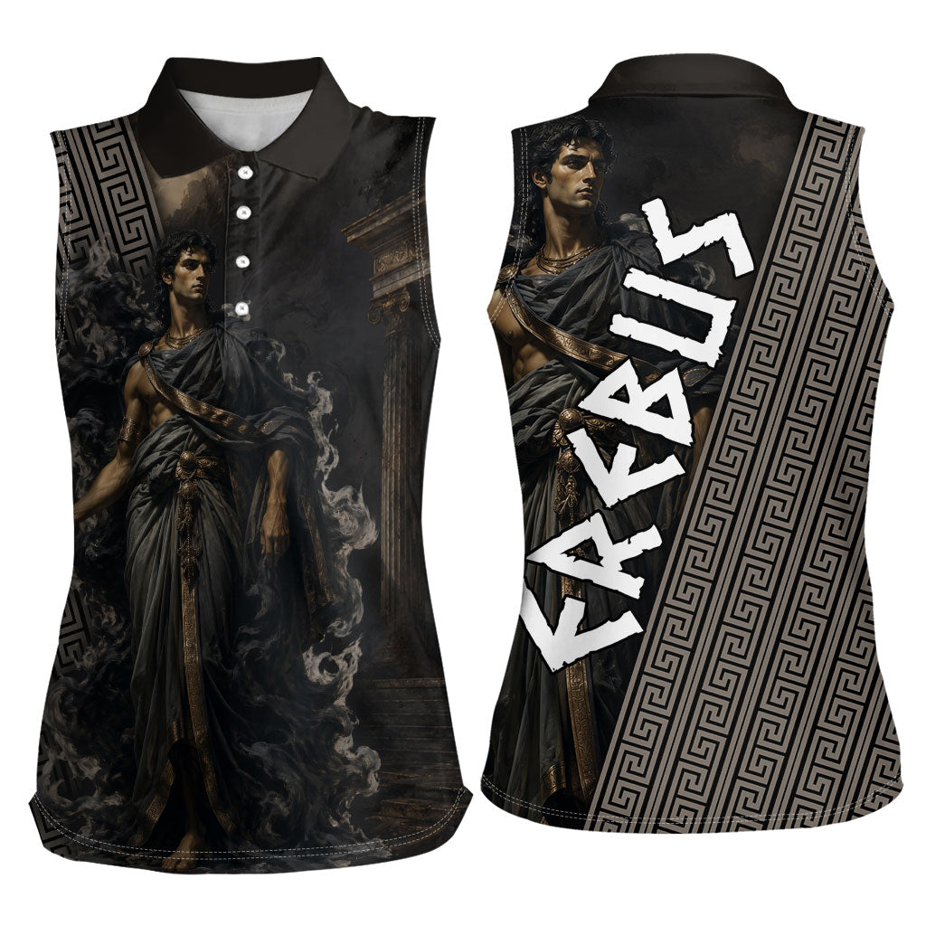 Erebus Greek Mythology Women Sleeveless Polo Shirt Ancient Greek God Of Darkness Fantasy Art