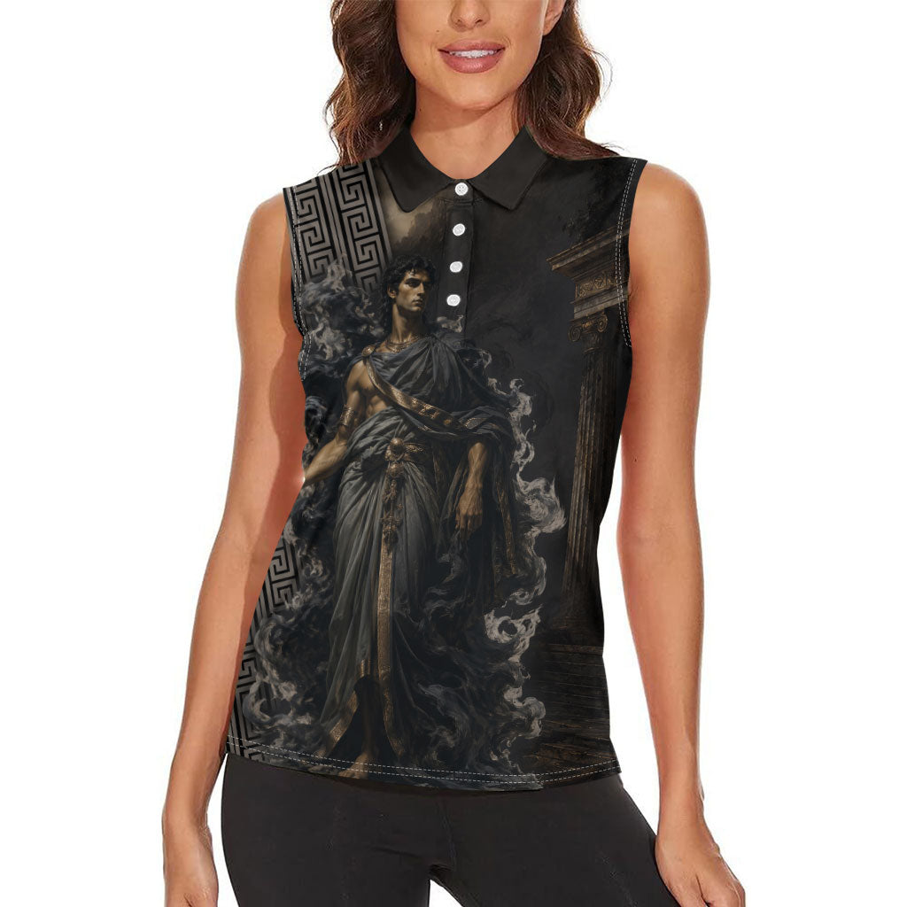 Erebus Greek Mythology Women Sleeveless Polo Shirt Ancient Greek God Of Darkness Fantasy Art