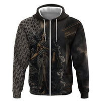 Erebus Greek Mythology Zip Hoodie Ancient Greek God Of Darkness Fantasy Art