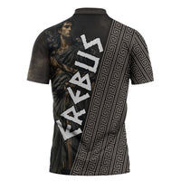 Erebus Greek Mythology Zipper Polo Shirt Ancient Greek God Of Darkness Fantasy Art