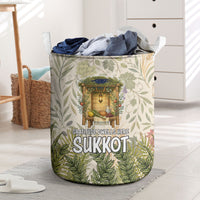 Sukkot Laundry Basket Jewish Holiday Gratitude Dwells Here - Vintage Botanical Sukkah