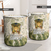 Sukkot Laundry Basket Jewish Holiday Gratitude Dwells Here - Vintage Botanical Sukkah