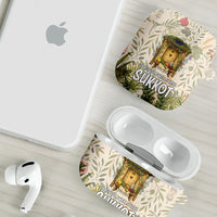Sukkot AirPods Case Jewish Holiday Gratitude Dwells Here - Vintage Botanical Sukkah