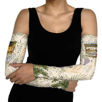 Sukkot Arm Sleeves Jewish Holiday Gratitude Dwells Here - Vintage Botanical Sukkah