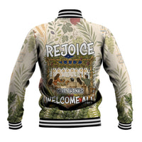 Sukkot Baseball Jacket Jewish Holiday Gratitude Dwells Here - Vintage Botanical Sukkah