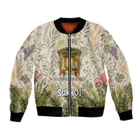Sukkot Bomber Jacket Jewish Holiday Gratitude Dwells Here - Vintage Botanical Sukkah