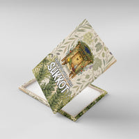 Sukkot Canvas Wall Art Jewish Holiday Gratitude Dwells Here - Vintage Botanical Sukkah