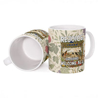 Sukkot Ceramic Mug Jewish Holiday Gratitude Dwells Here - Vintage Botanical Sukkah
