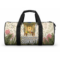 Sukkot Duffle Bag Jewish Holiday Gratitude Dwells Here - Vintage Botanical Sukkah