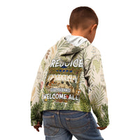 Sukkot Kid Hoodie Jewish Holiday Gratitude Dwells Here - Vintage Botanical Sukkah