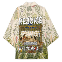 Sukkot Kimono Jewish Holiday Gratitude Dwells Here - Vintage Botanical Sukkah