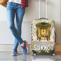 Sukkot Luggage Cover Jewish Holiday Gratitude Dwells Here - Vintage Botanical Sukkah
