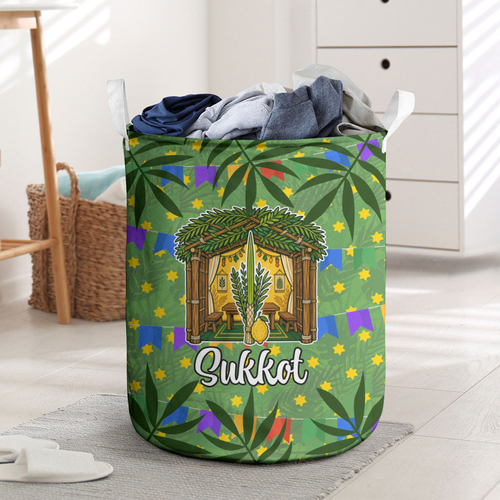 Sukkot Jewish Laundry Basket Colorful Sukkot Festival Of Tabernacles