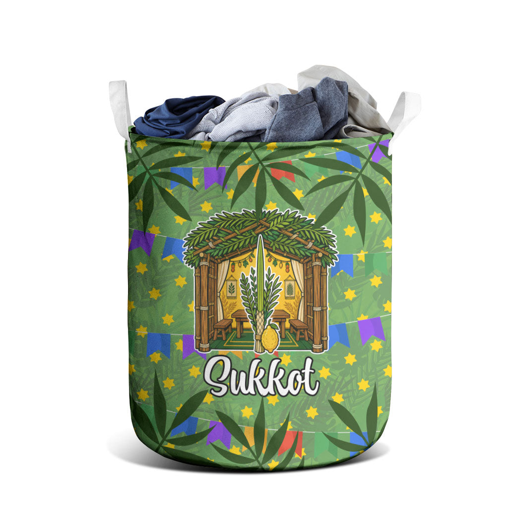 Sukkot Jewish Laundry Basket Colorful Sukkot Festival Of Tabernacles