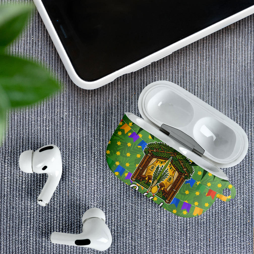 Sukkot Jewish AirPods Case Colorful Sukkot Festival Of Tabernacles