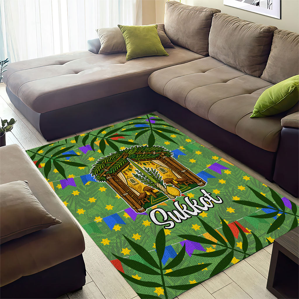 Sukkot Jewish Area Rug Colorful Sukkot Festival Of Tabernacles