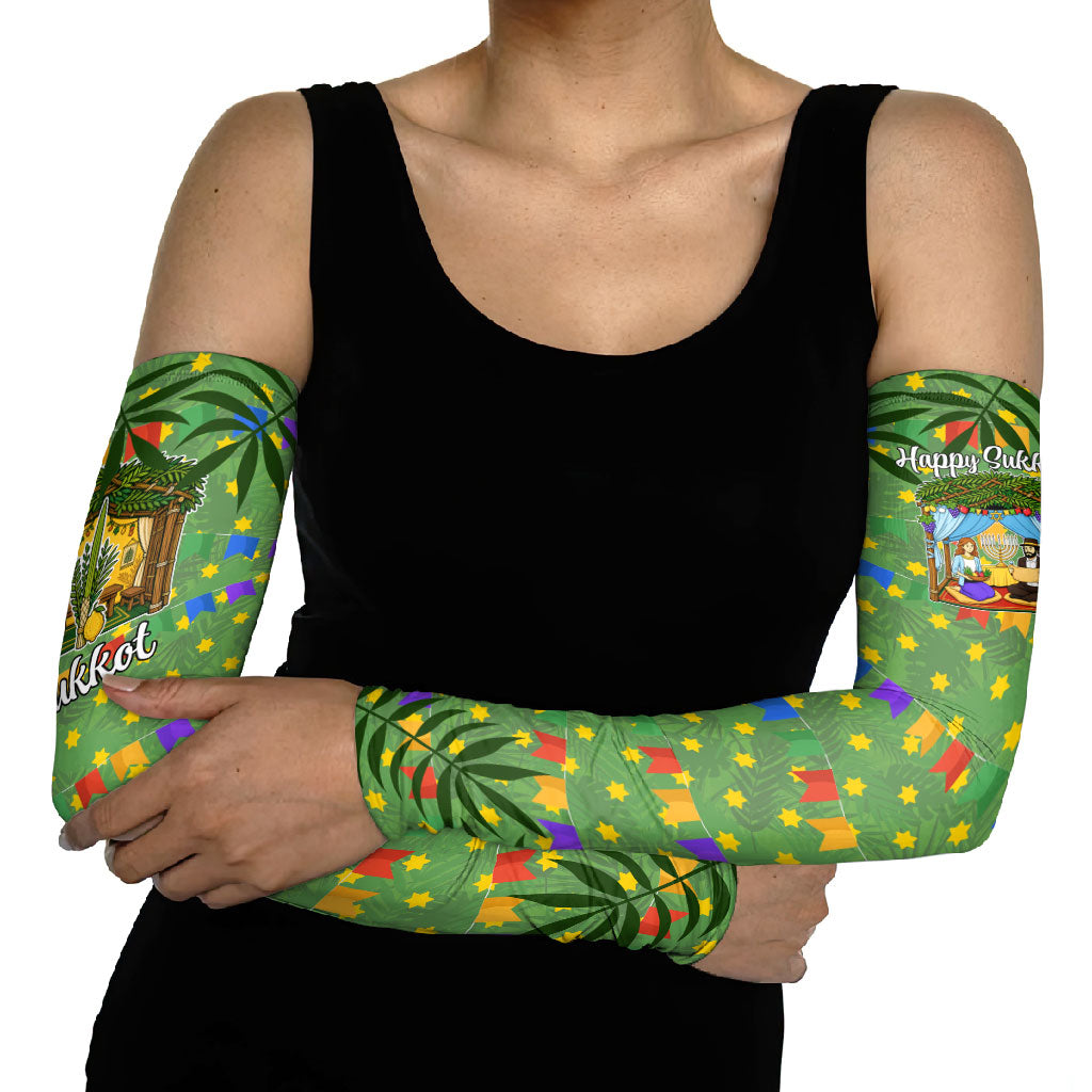 Sukkot Jewish Arm Sleeves Colorful Sukkot Festival Of Tabernacles