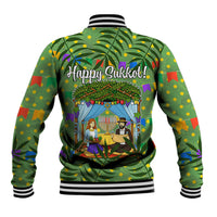 Sukkot Jewish Baseball Jacket Colorful Sukkot Festival Of Tabernacles