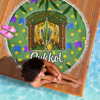 Sukkot Jewish Beach Blanket Colorful Sukkot Festival Of Tabernacles