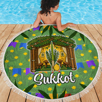 Sukkot Jewish Beach Blanket Colorful Sukkot Festival Of Tabernacles
