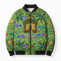 Sukkot Jewish Bomber Puffer Jacket Colorful Sukkot Festival Of Tabernacles