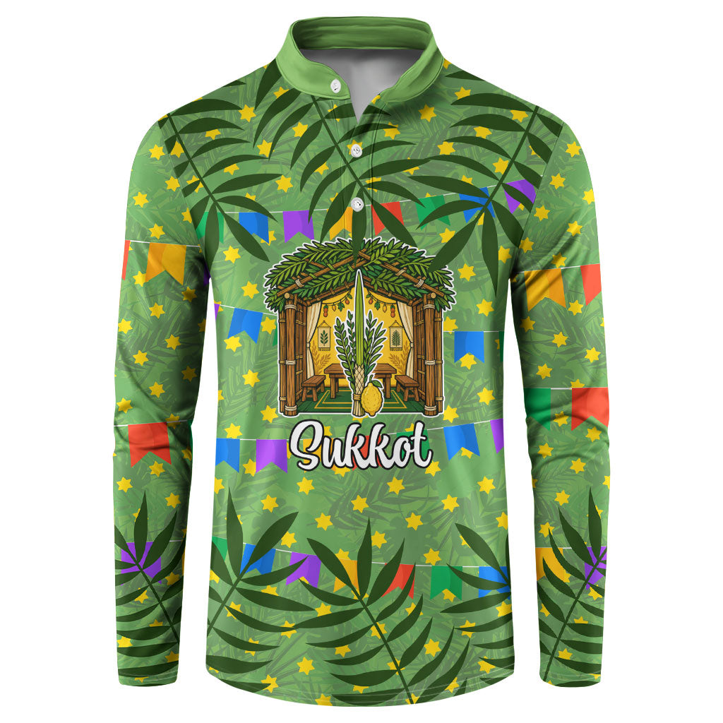 Sukkot Jewish Button Sweatshirt Colorful Sukkot Festival Of Tabernacles