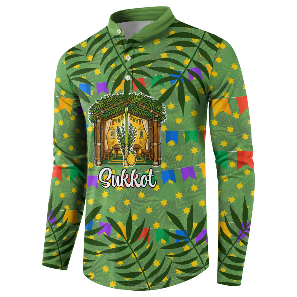 Sukkot Jewish Button Sweatshirt Colorful Sukkot Festival Of Tabernacles