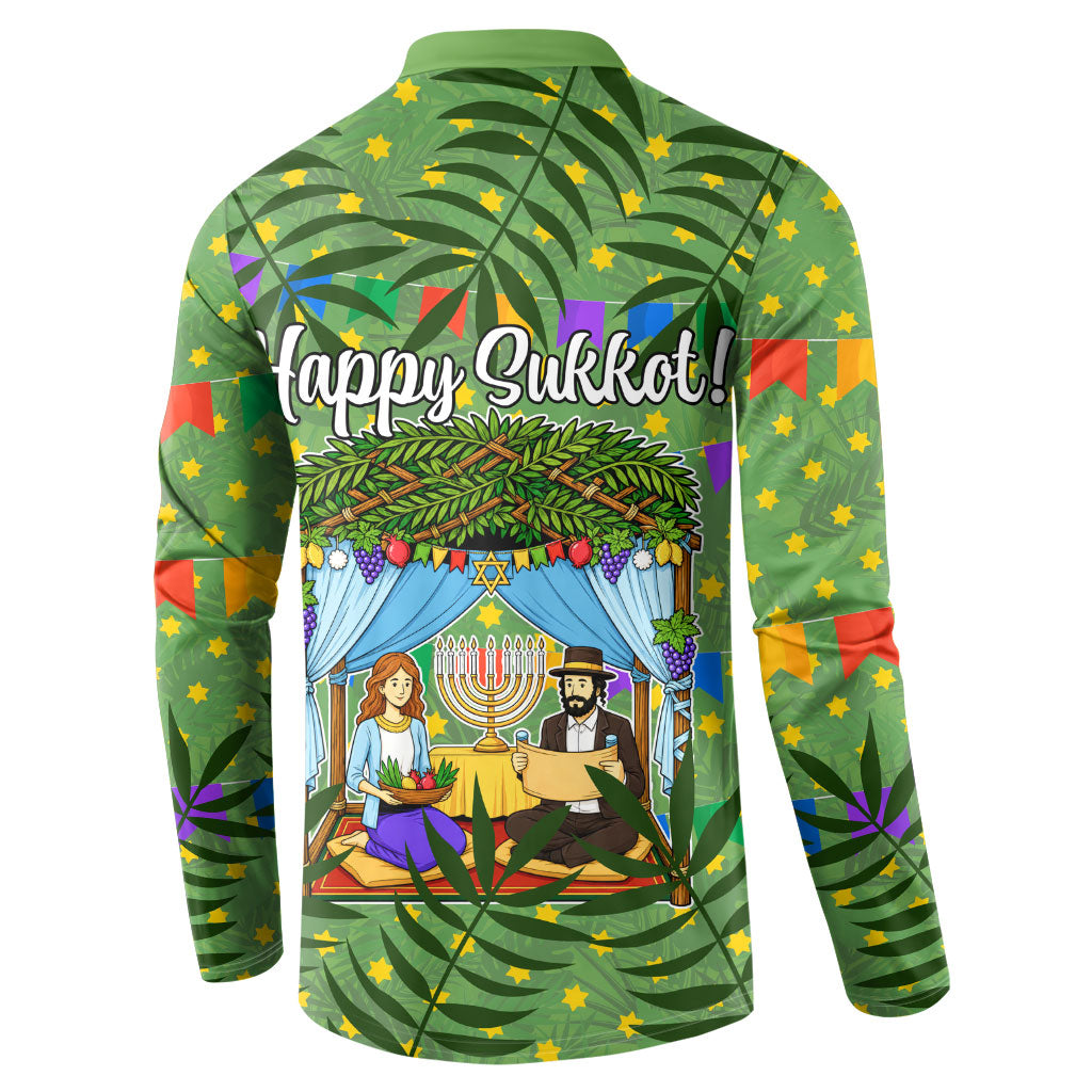 Sukkot Jewish Button Sweatshirt Colorful Sukkot Festival Of Tabernacles