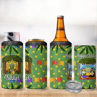 Sukkot Jewish 4 in 1 Can Cooler Tumbler Colorful Sukkot Festival Of Tabernacles