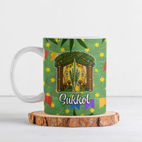 Sukkot Jewish Ceramic Mug Colorful Sukkot Festival Of Tabernacles