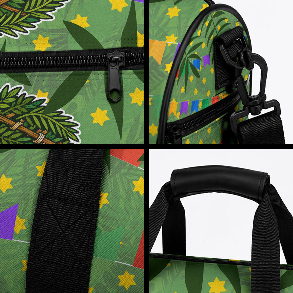 Sukkot Jewish Duffle Bag Colorful Sukkot Festival Of Tabernacles
