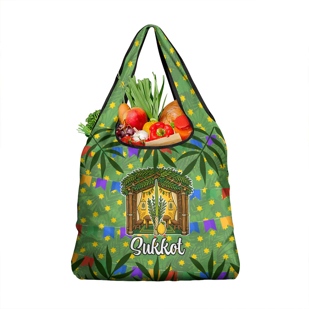 Sukkot Jewish Grocery Bag Colorful Sukkot Festival Of Tabernacles