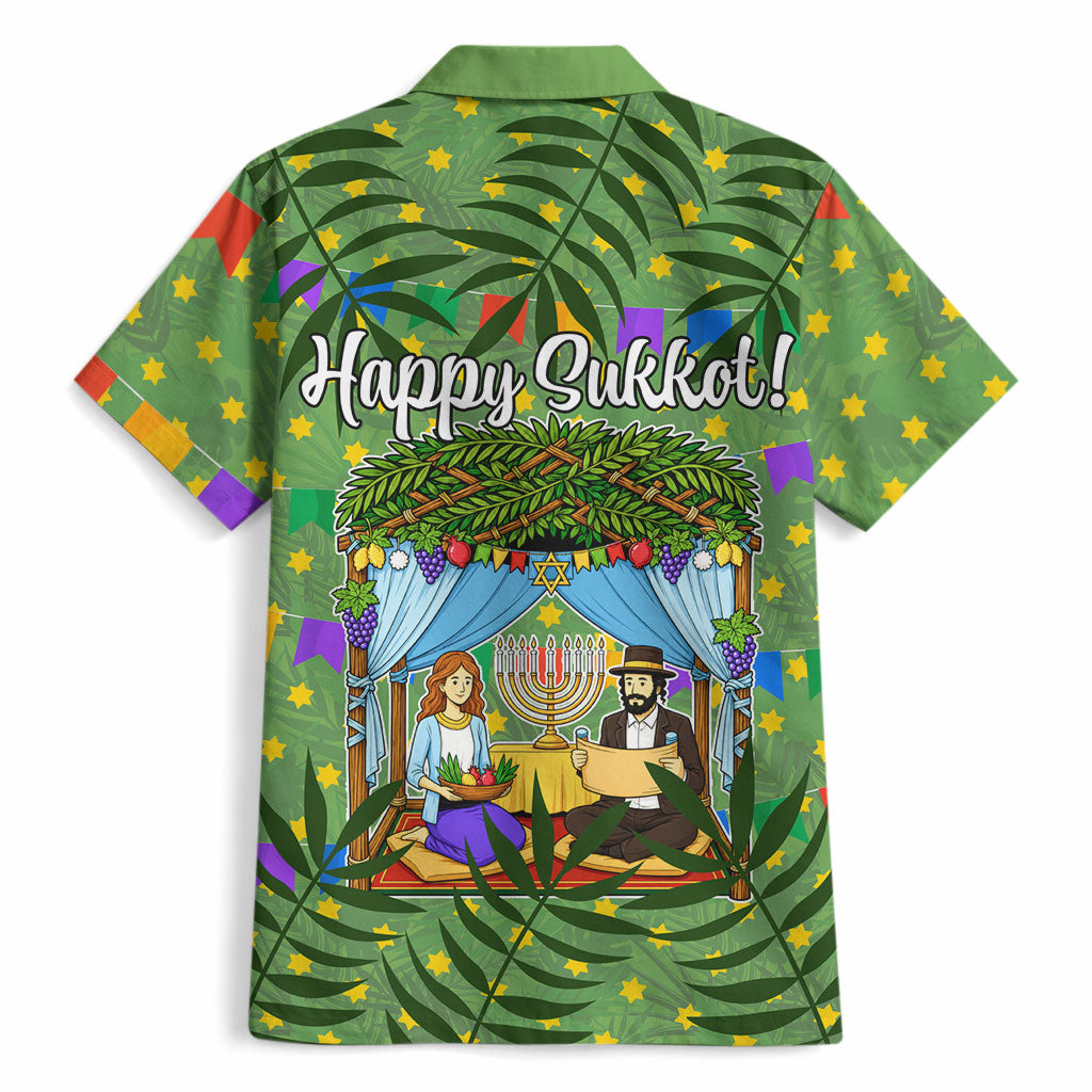 Sukkot Jewish Hawaiian Shirt Colorful Sukkot Festival Of Tabernacles