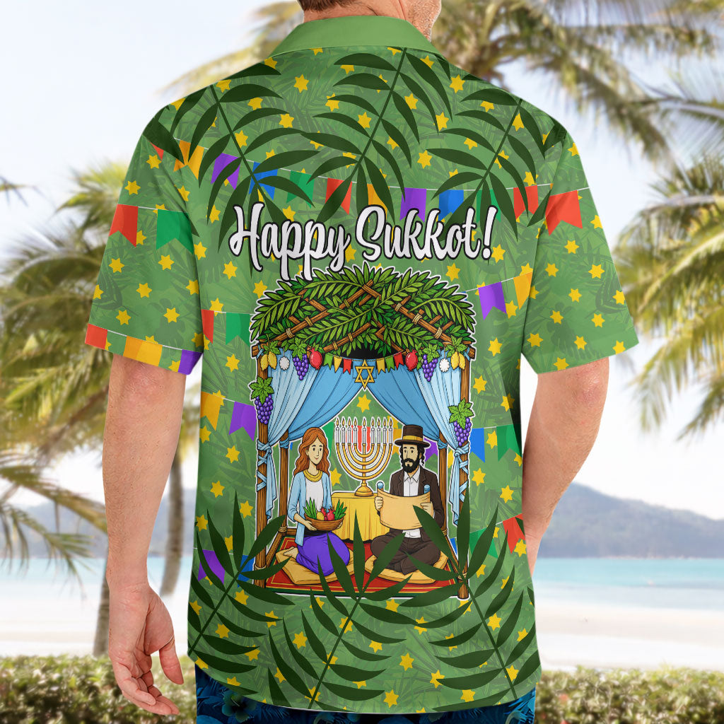 Sukkot Jewish Hawaiian Shirt Colorful Sukkot Festival Of Tabernacles