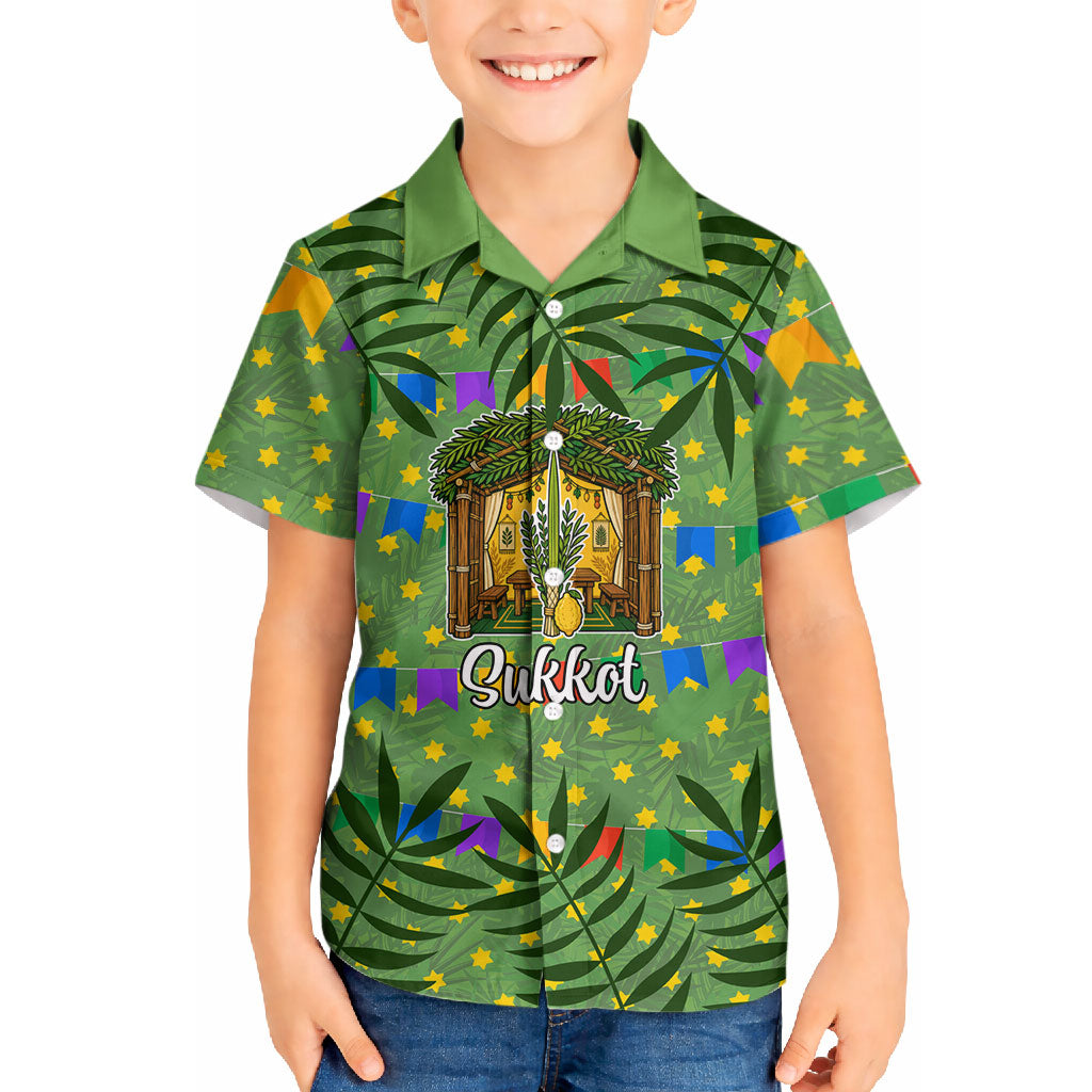 Sukkot Jewish Hawaiian Shirt Colorful Sukkot Festival Of Tabernacles