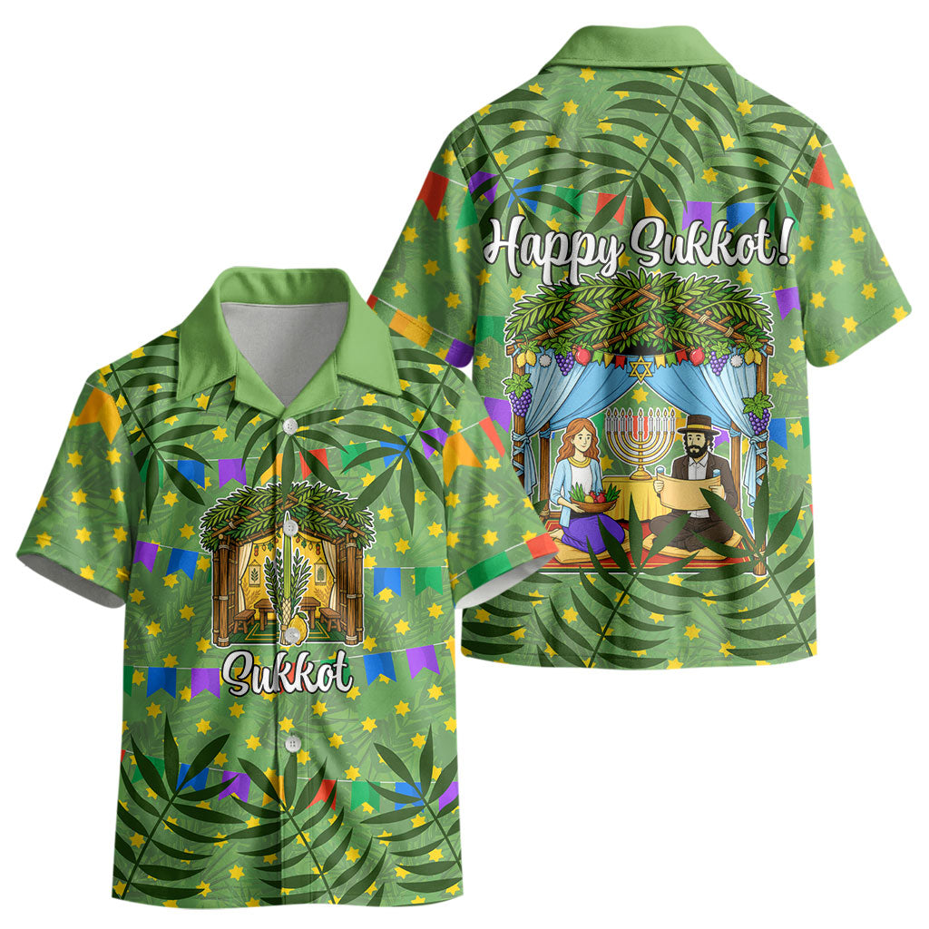 Sukkot Jewish Kid Hawaiian Shirt Colorful Sukkot Festival Of Tabernacles