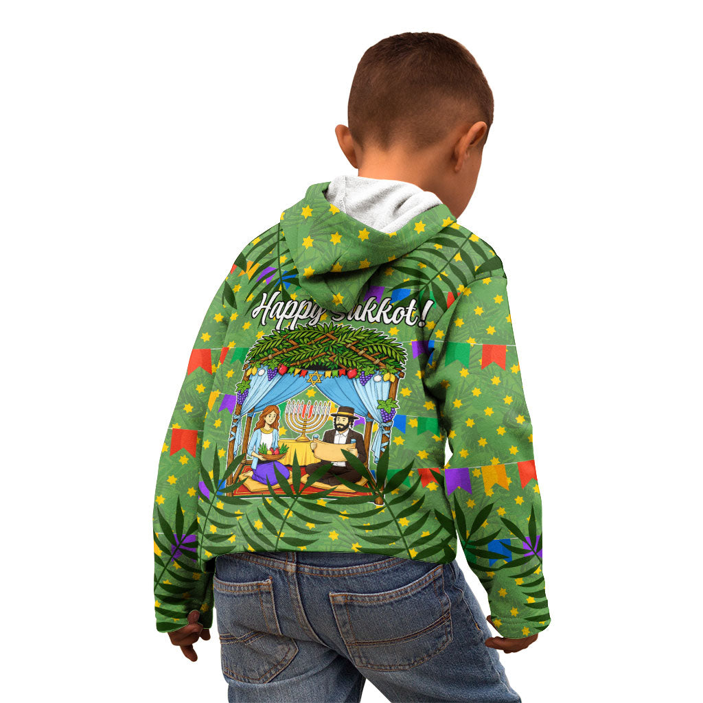 Sukkot Jewish Kid Hoodie Colorful Sukkot Festival Of Tabernacles