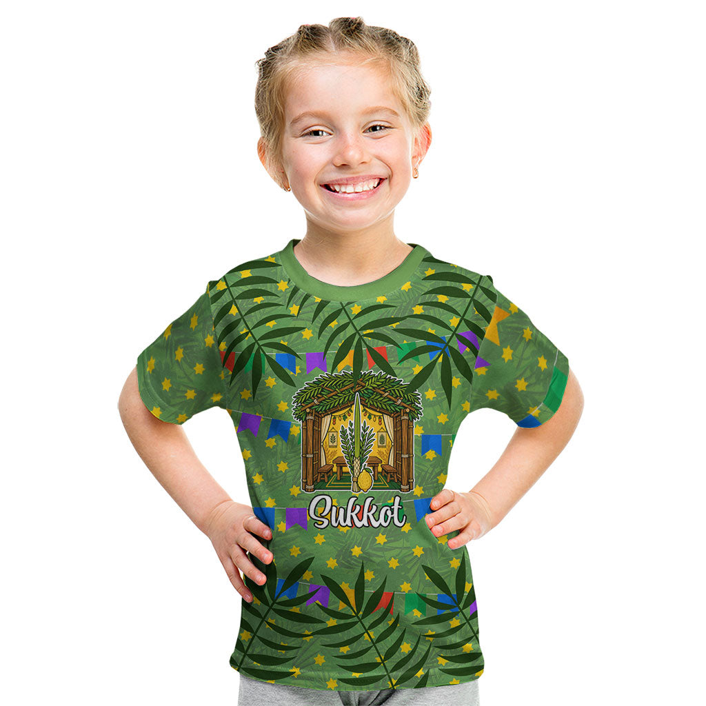 Sukkot Jewish Kid T Shirt Colorful Sukkot Festival Of Tabernacles