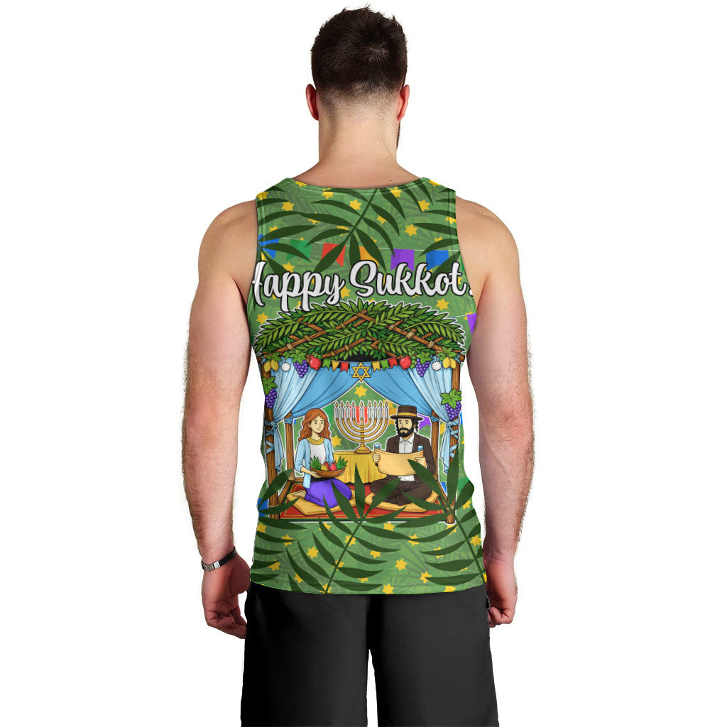 Sukkot Jewish Men Tank Top Colorful Sukkot Festival Of Tabernacles